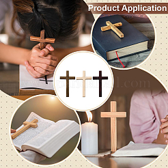 6шт. 3-х цветные деревянные кабошоны&nbsp;WOOD-PH0003-51A