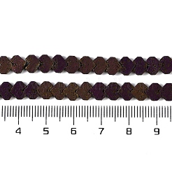 Hebras de cuentas de roca de lava natural galvanizada&nbsp;G-Q1009-G01-02A
