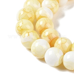 Brins de perles de verre de peinture de cuisson&nbsp;GLAA-H031-01B-03