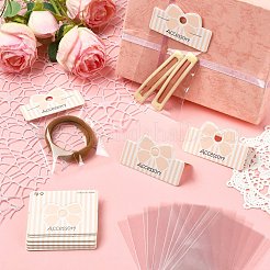 50 шт. складные карточки с бантом на бумаге&nbsp;FIND-CJ0005-34