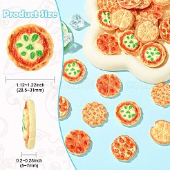 30 Stück 5 Arten Harz-Imitationspizza&nbsp;RESI-CJ0005-27