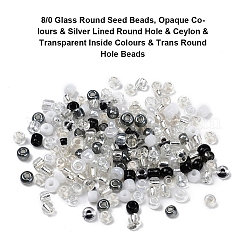 8 стиль 8/0 стеклянных круглых бисера&nbsp;SEED-YW0001-38B