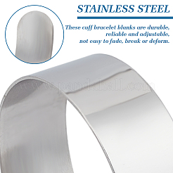 10 шт. браслет-манжета из нержавеющей стали 304&nbsp;BJEW-AN0001-81