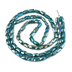 Chapelets de perles en verre opaque de couleur unie&nbsp;EGLA-N002-25-A07