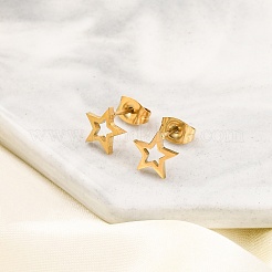 Комплекты сережек-гвоздиков из нержавеющей стали 304&nbsp;EJEW-H142-04G