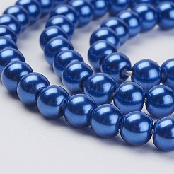 Fili di perle di vetro ecologico&nbsp;HY-A008-8mm-RB087
