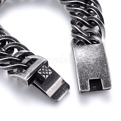 Bracciali con catene a maglie in acciaio inox 304&nbsp;BJEW-E346-24AS