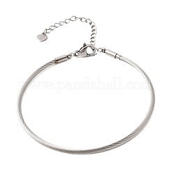 Bracelets en fil d'acier inoxydable 304 pour femmes&nbsp;BJEW-P394-03P