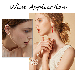 16 шт. фурнитура для сережек-гвоздиков из латуни&nbsp;KK-BC0009-36