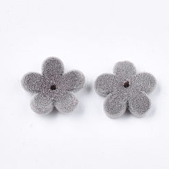 Флокированные акриловые бусинки&nbsp;OACR-T005-03-02