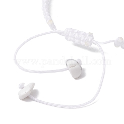 Регулируемые плетеные браслеты из натуральных камней для женщин&nbsp;BJEW-JB10995-02