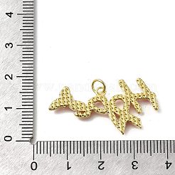 Октябрь рак груди розовая лента осведомленности латунные эмалевые подвески&nbsp;KK-S517-04G-G