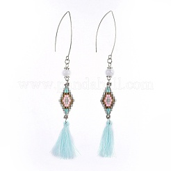 Borlas colgante los pendientes&nbsp;EJEW-JE02836-M