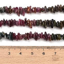 Fili di perline di tormalina multicolore naturale sfumata&nbsp;G-D108-A01-02