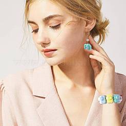 12шт 6 цвета непрозрачные акриловые бусины&nbsp;MACR-FS0002-32