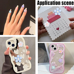 300шт 5 стиля непрозрачные кабошоны из смолы&nbsp;RESI-SP0001-13