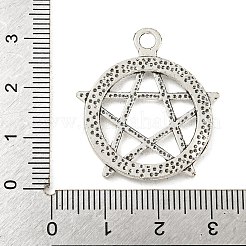 Подвески с пентаграммой из цинкового сплава в тибетском стиле&nbsp;TIBEP-R334-333AS-RS