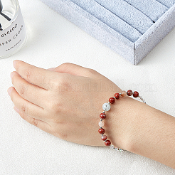 Naturale diaspro rosso filamenti di perline rotondo&nbsp;G-OC0001-68