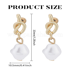 1 пара серег-гвоздиков из сплава&nbsp;EJEW-LP0004-81