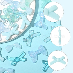 70шт 7 стиля непрозрачные и прозрачные акриловые бусины&nbsp;MACR-FS0002-13