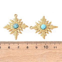 Ciondoli turchese sintetico&nbsp;STAS-Z177-07G-01