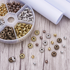 Тибетском стиле сплав Шарики прокладки&nbsp;TIBEB-TA0001-04