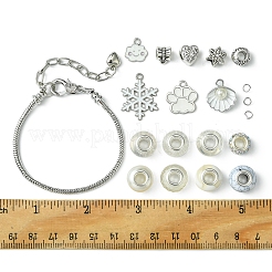 Наборы для изготовления браслетов в европейском стиле из латуни и сплава своими руками&nbsp;DIY-FS0007-22