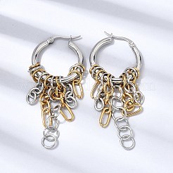 Creolen aus 304er Edelstahl für Damen&nbsp;EJEW-G463-03GP