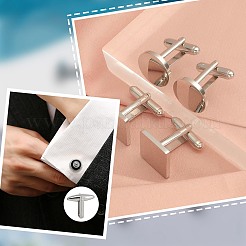 18 шт. 3 стиля запонок из нержавеющей стали 304 для мужчин&nbsp;FIND-AR0004-89