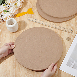 Planches rondes en bois MDF&nbsp;TOOL-WH0059-076A