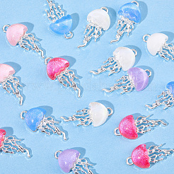 20 pendentif en résine en alliage de 5 couleurs.&nbsp;FIND-BM0001-61S