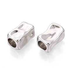 Текстурированные сплавные бусины с большими отверстиями&nbsp;PALLOY-T091-44P