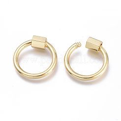 Латунные брелоки с карабином&nbsp;LS-KK-I673-09G