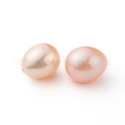 Fili di perle di perle d'acqua dolce coltivate naturali&nbsp;PEAR-G007-46