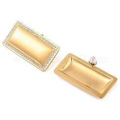 Серьги-гвоздики из нержавеющей стали 304&nbsp;EJEW-Z063-07G-02