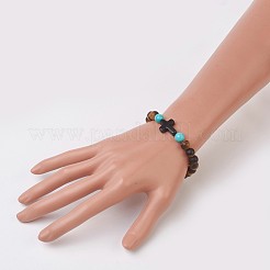 Ручной работы фарфор бисер стрейч браслеты&nbsp;BJEW-JB03710-02