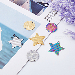 24 шт. 6 стиля подвесок-соединителей из нержавеющей стали 304&nbsp;STAS-DC0014-28