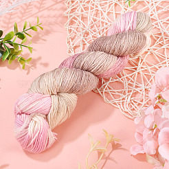 1 моток пряжи 80% шерсть 20% акрил радужного сегментного крашения OCOR-TA0003-02A