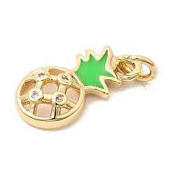 Ciondoli in ottone con pavé di zirconi chiari&nbsp;KK-G554-12G
