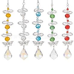 5 шт. подвесных ловцов солнца из листового стекла&nbsp;HJEW-JM04614