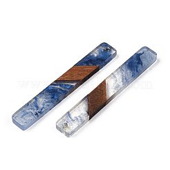Grands pendentifs en résine transparente et bois de noyer&nbsp;RESI-ZX017-62