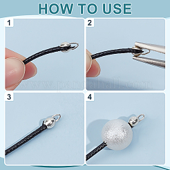 12 шт. 3 стиля 925 наконечника из стерлингового серебра&nbsp;FIND-BC0041-64