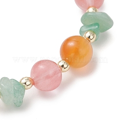 Женские браслеты из вишневого кварцевого стекла&nbsp;BJEW-JB13185