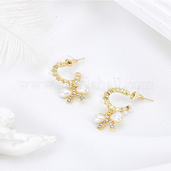 1 пара серег-гвоздиков из сплава&nbsp;EJEW-LP0007-076