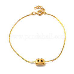 Pulseras de cadena serpentina de acero inoxidable 304&nbsp;BJEW-H608-01G-B