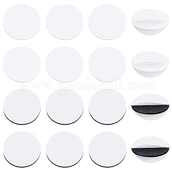 BENECREAT 160Pcs 2 Colors EVA Foam Pad Sticker, with Double Self-Adhesive, for Anti Slip Accessories, Flat Round, Mixed Color, 3x0.2cm, 80pcs/color