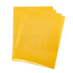 SuperZubehör 100 Stück A6-Heißfolienprägepapiere, goldfarbene Heißfolien-Transferblätter, 14.5x10.5 cm, Wärmeübertragungsfolienpapier für Kartenherstellung, Bastelarbeiten, Scrapbooking, Papierbasteln