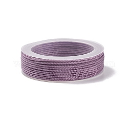Плетеные нити нейлона, окрашенные, завязывая шнур, для китайского вязания, ремесла и изготовление ювелирных изделий, чертополох, 1 мм, около 21.87 ярда (20 м) / рулон