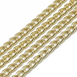 Незакрепленные алюминиевые каркасные цепи, бледно золотарник, 4.4x3x0.8 мм, около 100 м / упаковка