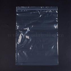 プラスチックジップロックバッグ  再封可能な包装袋  トップシール  セルフシールバッグ  長方形  ホワイト  45x32cm  片側の厚さ：2.7ミル（0.07mm）  100個/袋